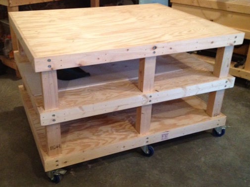 Woodworking Plans Mobile Workbench by PRATTinnovation on Etsy