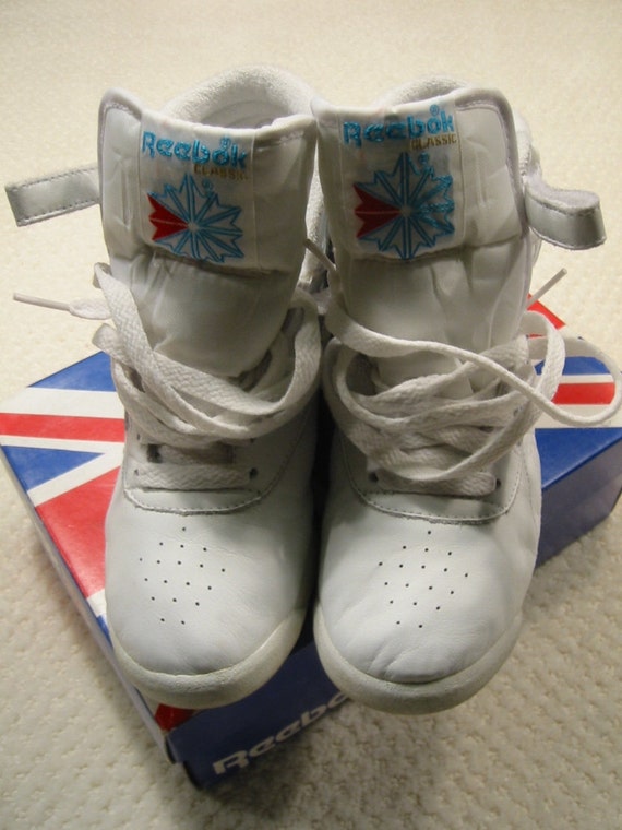 reebok high tops 80s blanche