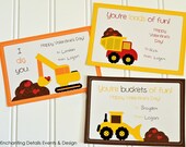 INSTANT DOWNLOAD Construction Valentine's Day Printable Cards, Set of 3 Il_170x135