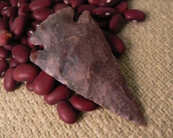 1 Primitive Stone Arrowhead 2 1/4 h x 1 1/4 h inches (no.2)