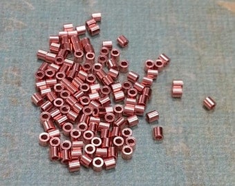 2 x 2 mm Crimp Beads Solid Copper Beads. Made in the USA.