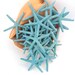 TEAL Starfish 12 pcs. 3 - 4 in. (hand dyed)