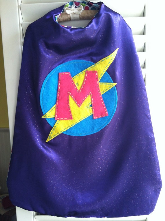 Purple Superhero Cape PERSONALIZE/CUSTOMIZE Superhero