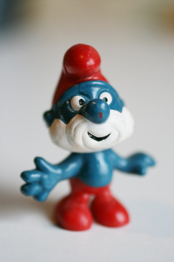 old smurf figurines