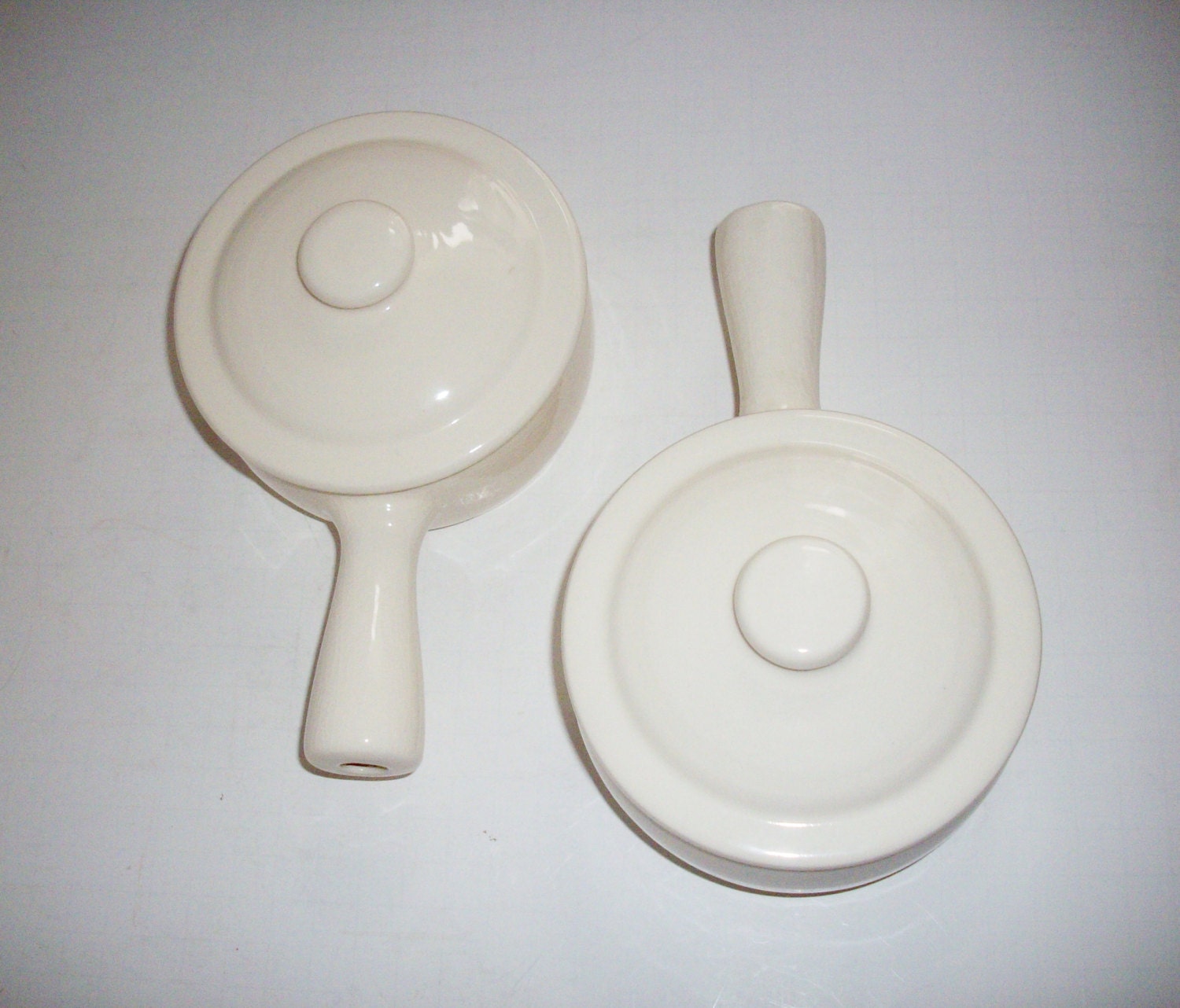 Vintage Pfaltzgraff Onion Soup Bowls with Lids Set of 2