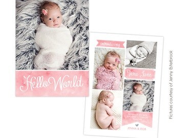 Birth announcement template - Sweet Jane - E760