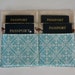 Family Passport Holder, READY TO SHIP Bird Passport Cover, Passport Holder, Holds 4 Passports, Aqua Lining, Travel Accessory, Wallet