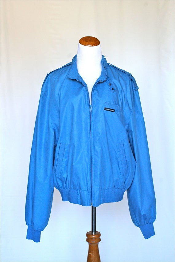 80's Blue Members Only Jacket Mens Size 46 by pinebrookvintage