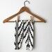 Hand Printed Organic 'Southwest' Baby Leggings in Black on Creme
