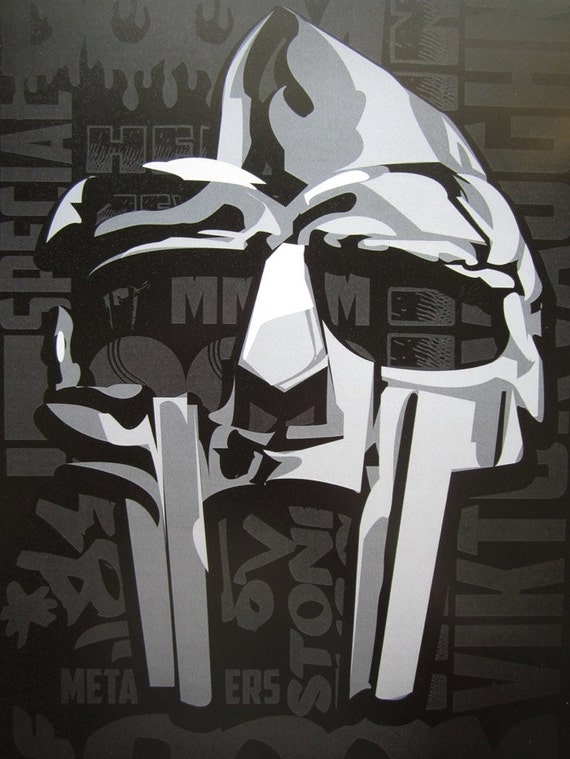 Mf Doom Man In The Mask Digital Art Print by taylorlindgrenart