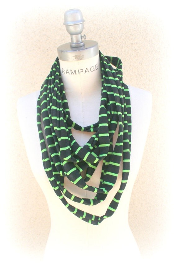 Tshirt Necklace Scarf loop scarf unique Scarves gift