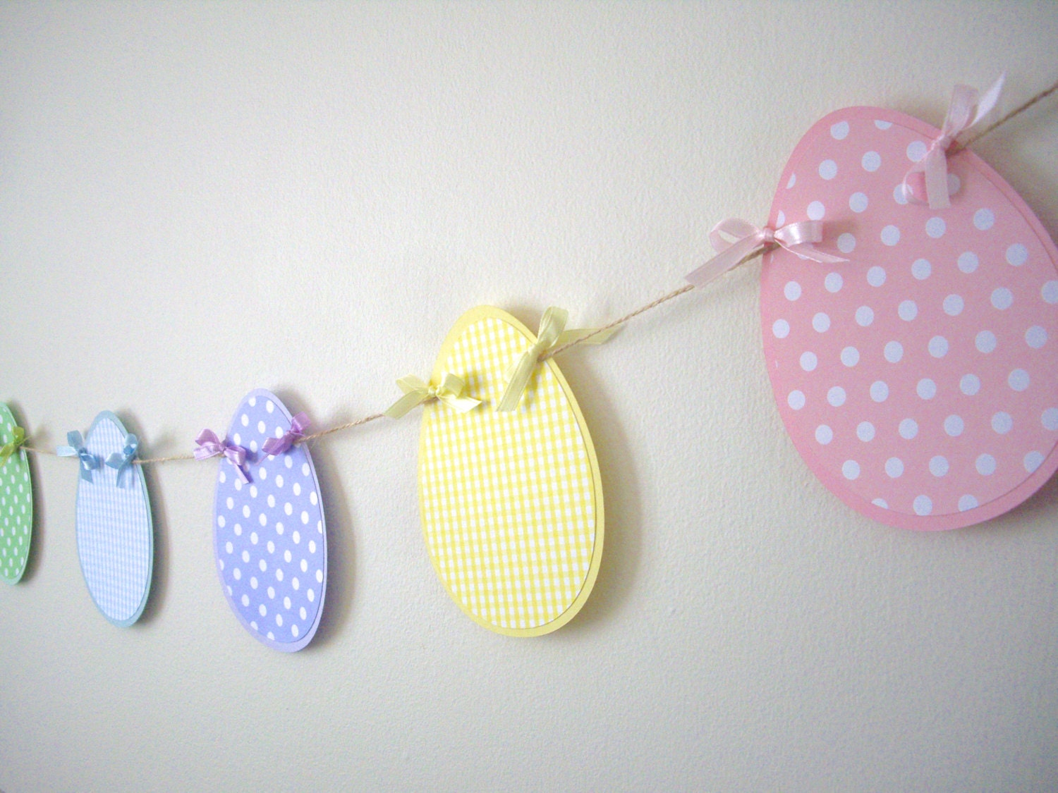 easter egg garland easter garland egg die cuts by JDooreCreations
