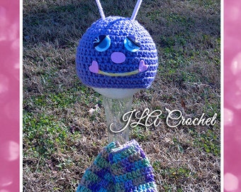 Lovebug Hat & Legwarmers Crochet Pattern Instant Download