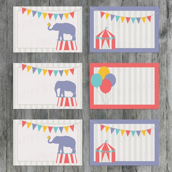 Carnival Themed Names | carnival circus printable buffet cards name tags instant Carnival Themed Names | carnival circus printable buffet cards name tags instant