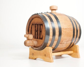 1 Liter Personalized Mini Whiskey Barrel