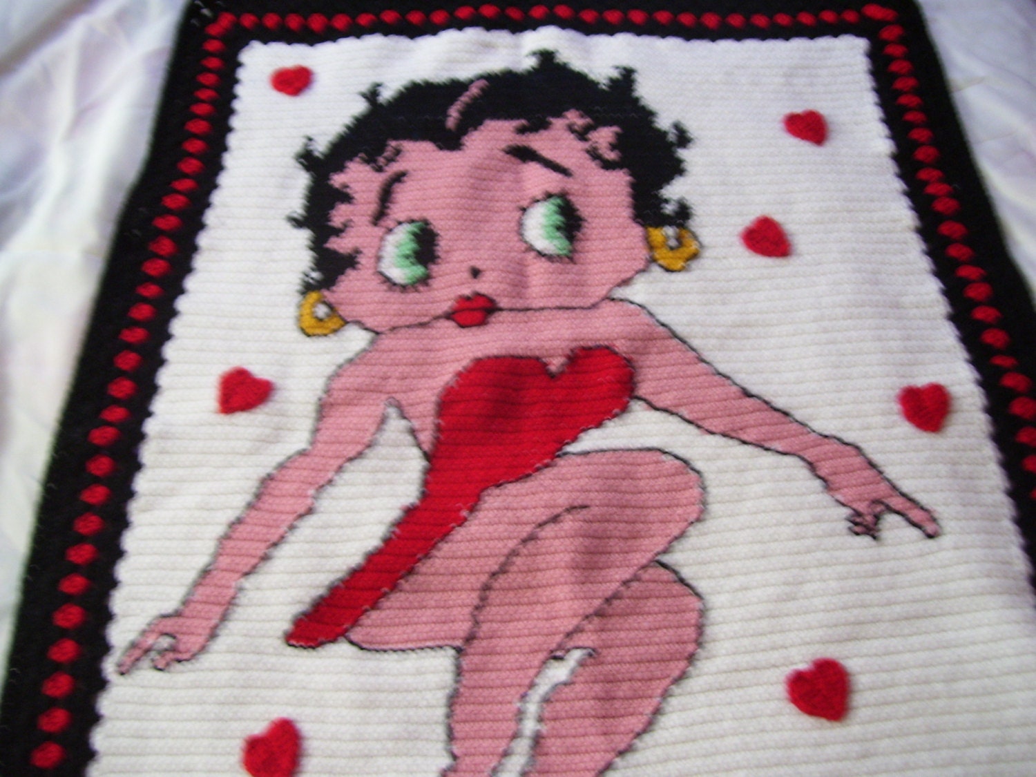 Sale Additional 40% Off Crochet Afghan Betty Boop Blanket