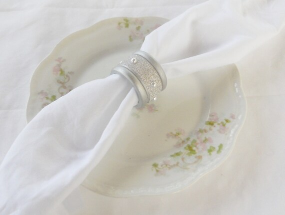 items similar to modern shabby chic cottage style napkin rings set of 4 wedding on etsy items similar to modern shabby chic cottage style napkin rings set of 4 wedding on etsy