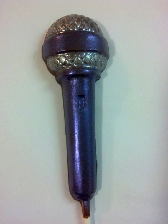Chocolate Microphone Lollipop Favors