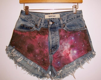 Items similar to Front/Back Galaxy Shorts MADE TO ORDER on Etsy