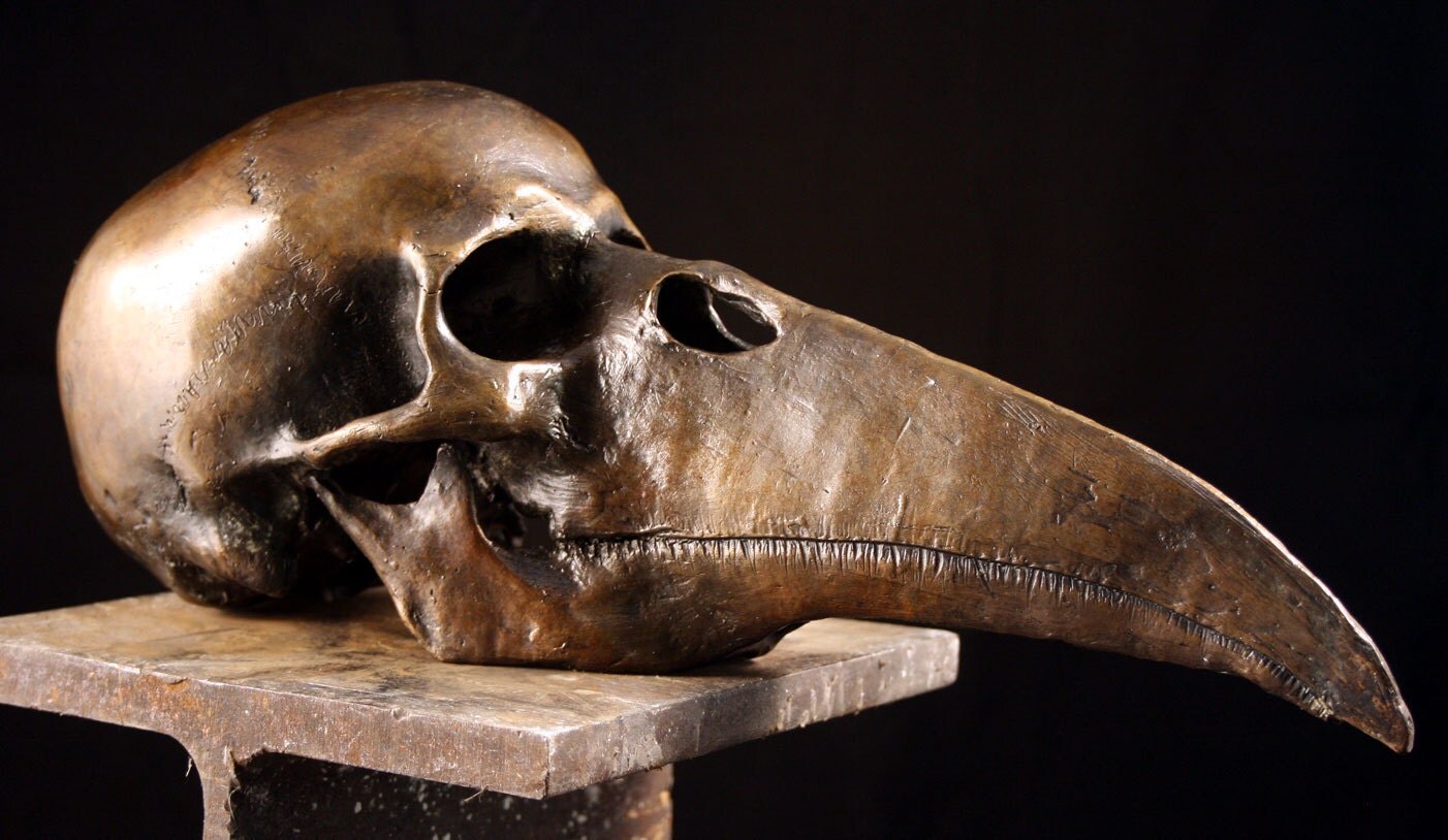 Plague Doctor Skull special commission Bronze by MoltenMetalworks