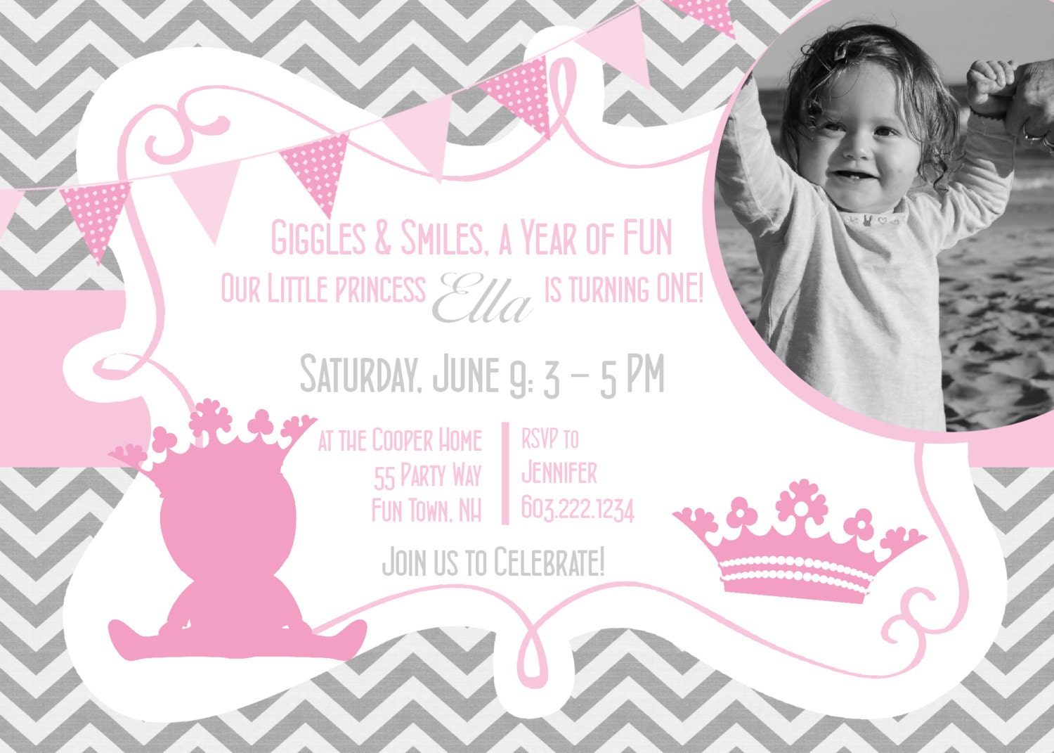 princess birthday invitations printable