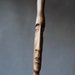 Head II ooak hand carved wood statue modern wood by elaarte