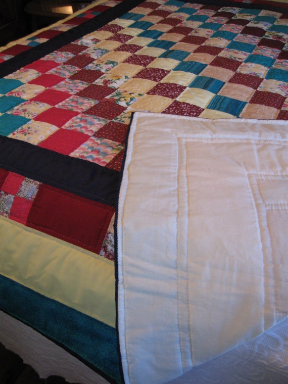 Diagonal Square Block Quilt Full Size