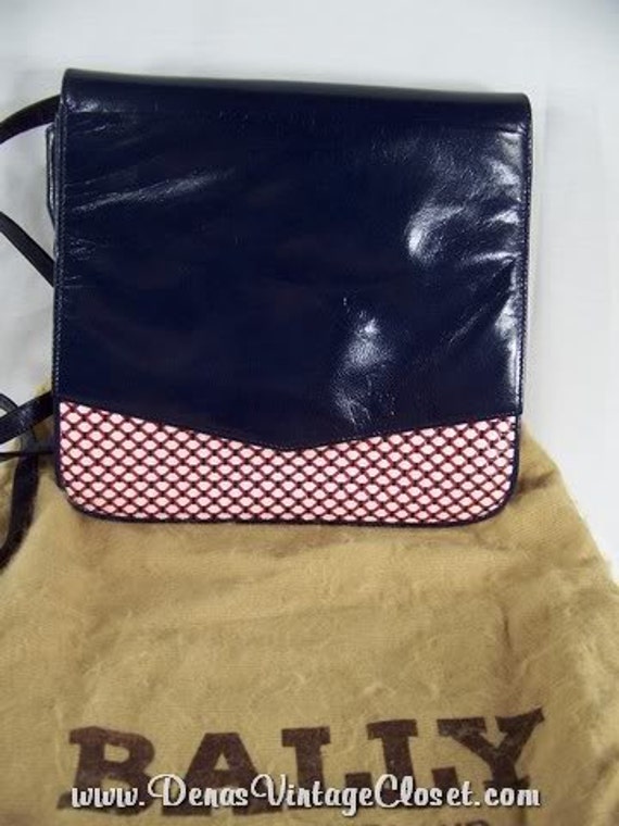 bally vintage shoulder bag