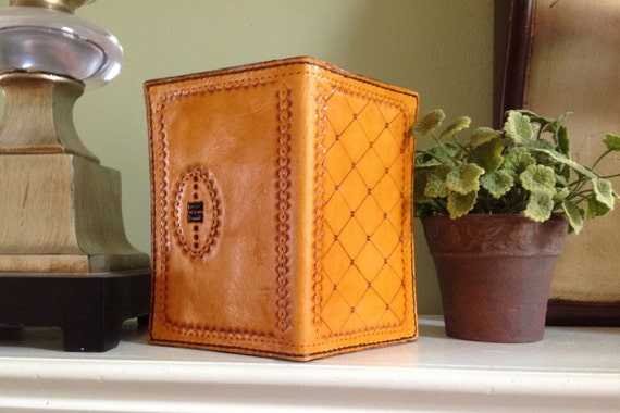 Items similar to Custom Leather Wallet/Checkbook Cover -Standard or Top Stub - Made in USA on Etsy