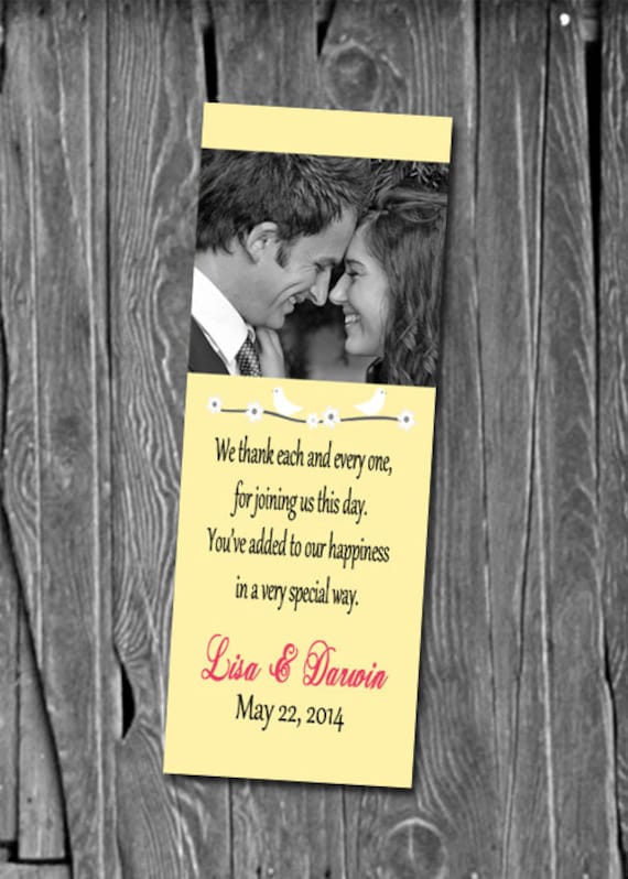 50, 100 or 150 Photo Bookmarks, Great Wedding Party Favors & Keepsake ...