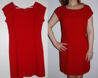Lady in Red Wiggle Dress