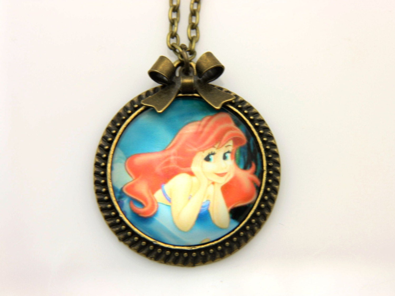 Necklace Ariel the little mermaid 2 2525C by BEATAREN on Etsy