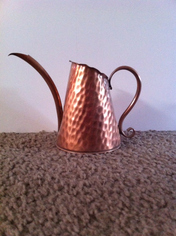 Gregorian solid copper watering can made in the USA New