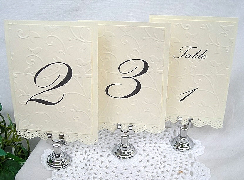 Wedding Table Card Holder Reusable Cast Iron Classy Elegant