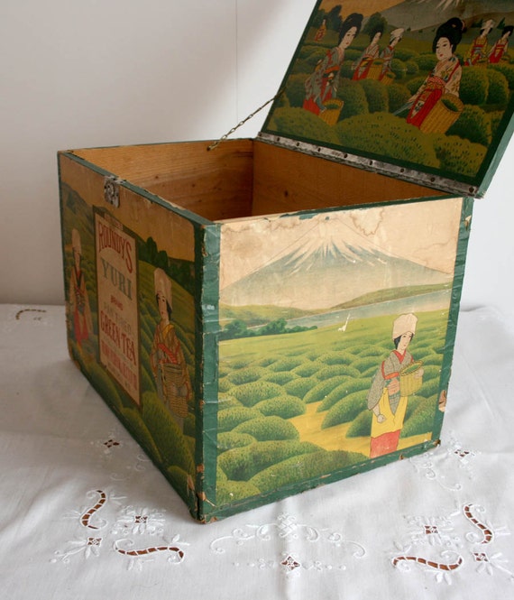 japanese wooden tea box