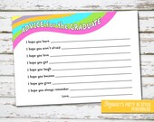 INSTANT DOWNLOAD - Oh The Places Youll Go - Graduation Advice Cards Il_170x135