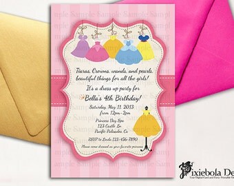 Princess Dress Up Party Invitations 9