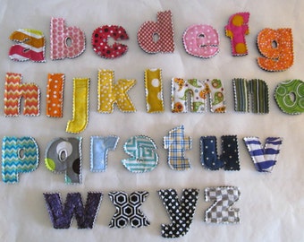 Popular items for fabric alphabet on Etsy