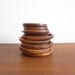 Mid-Century Teak Coasters Set of 10