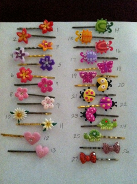 Kids Hair Pins Choose 4