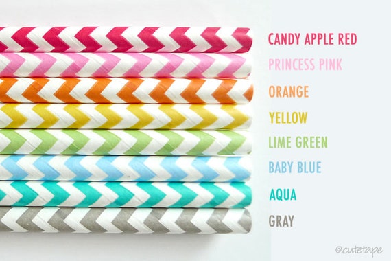 30 Chevron Paper Straws w/ DIY Flags pdf (USA) Birthday, Wedding, Baby Gender Reveal Party Decoration Il_570xn