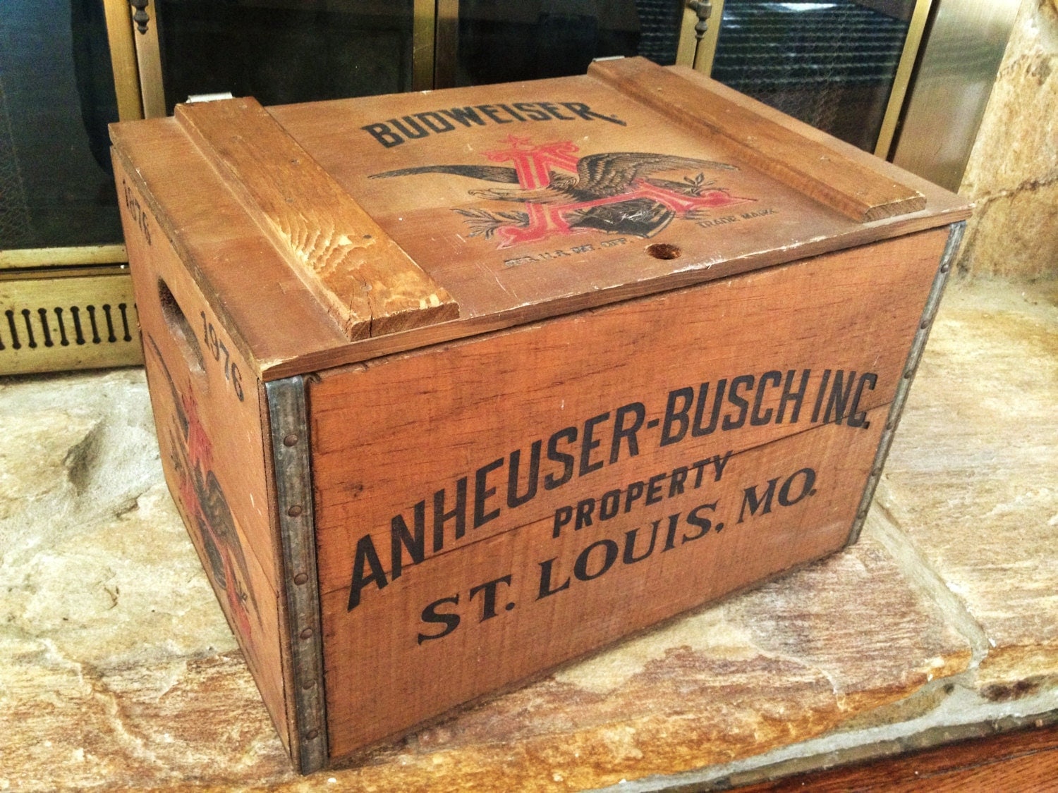 Anheuser Busch Wooden Crate