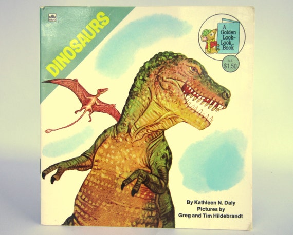 Vintage Dinosaurs Golden Look Look Book