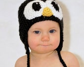Happy Feet like penquin baby Hat 0 to 3 months