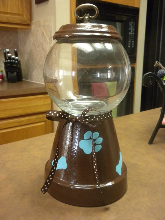 Items similar to Faux Gumball Machine designed for dog treats/food on Etsy