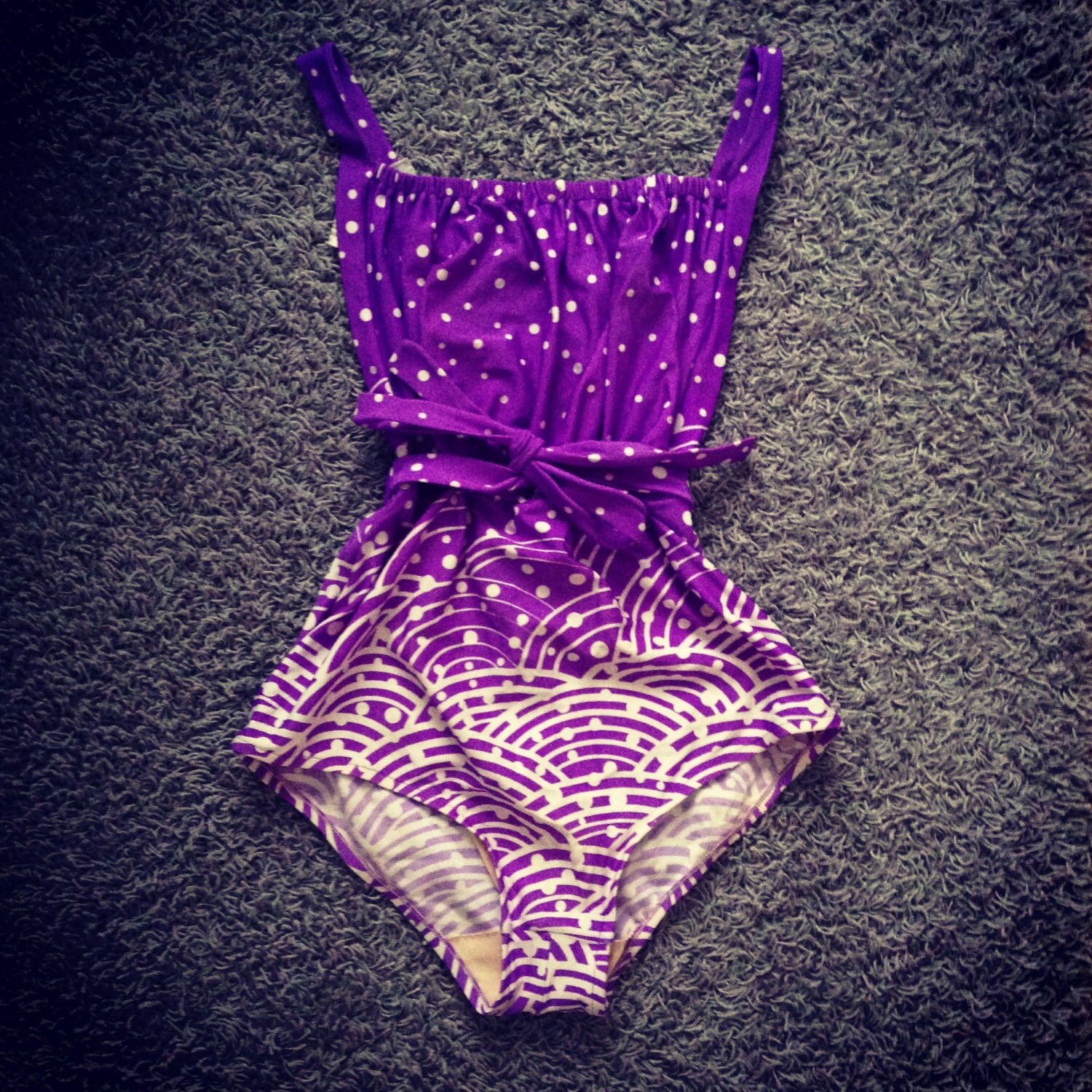 Vintage Bathing Suit / Small Medium Swimsuit / 1970's 80s