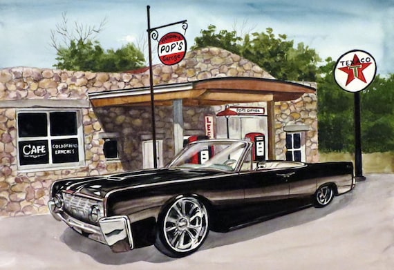 Download Original watercolor paintings of your classic car. Painted