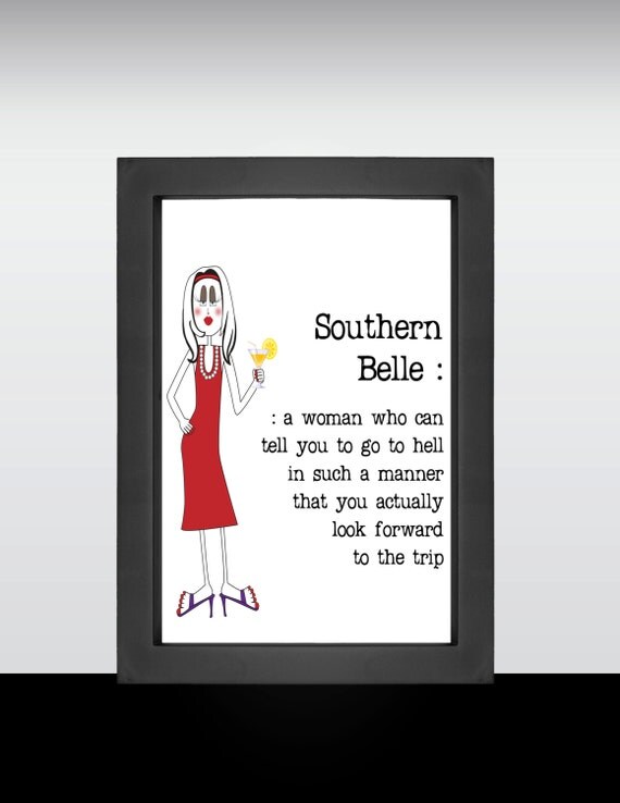 Items Similar To Southern Belle Southern Art Southern