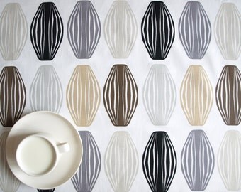 Tablecloth white beige brown grey black paper lamp decor , also napkins , table runner , pillow cases , curtains available, great GIFT
