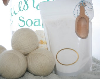 Lavender Vanilla All Natural Goat Milk Laundry Soap 32 loads with scooper